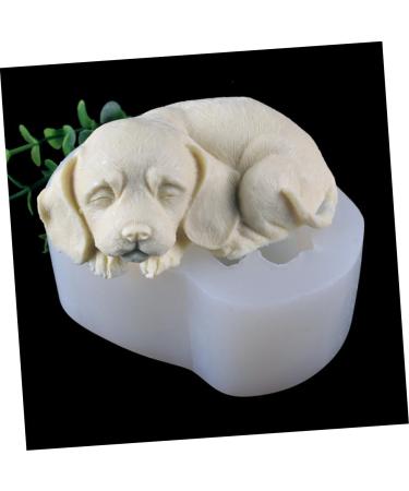 IMIKEYA Dog Fondant Molds 2pcs Mold White Cake 3D Silica Gel Decorate Baking Fondant Mold 10.8X8.5X5CMx2pcs - Buy Online on GoSupps.com