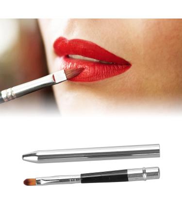 2pcs Ergonomic Lip Brush Set | Retractable Lipstick & Concealer Liner | Easy Clean Aluminum Tube - Buy Online on GoSupps.com