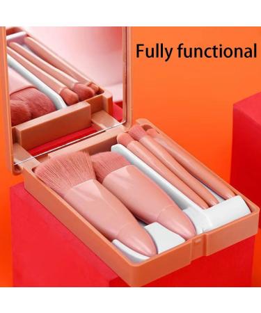 Travel Makeup Brushes Set Portable Make Up Brush Kit Small Complete Function Cosmetic Brushes Set for Foundation Powder Blush - Buy Online on GoSupps.com