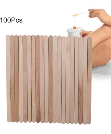 100pcs Disposable Wooden Waxing Sticks for Hair Removal - Body & Eyebrow Wax Applicator Spatulas - Buy Online on GoSupps.com