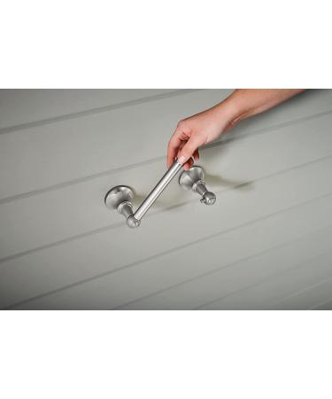 Moen DN4408BN Vale Double Post Toilet Paper Holder - Brushed Nickel Finish - Buy Online on GoSupps.com