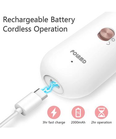 Professional Electric Manicure Pedicure Kit - Cordless Nail Drill Machine with 5 Speeds for Nail Care - White - Buy Online on GoSupps.com
