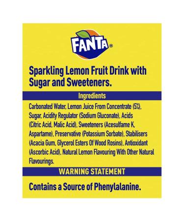 Fanta Lemon 8 x 330 ml - Buy Online on GoSupps.com