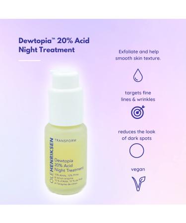 Ole Henriksen Dewtopia Acid Night Treatment 1 oz - Skin Refining Overnight Serum - Buy Online on GoSupps.com