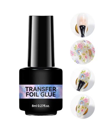 Nail Foil Glue - 10ml with Strong Adhesion Glue Requires UV Lamp | Ideal for Home Care and Nail Art Creations - Buy Online on GoSupps.com