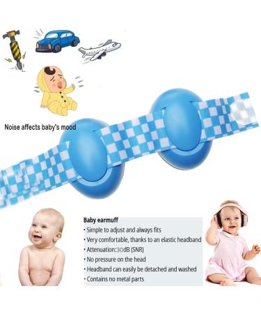 Baby Ear Defender Newborn Sound Cancelling Headphones - Blue | Adjustable Earmuffs for Babies Age 0-3 - Buy Online on GoSupps.com