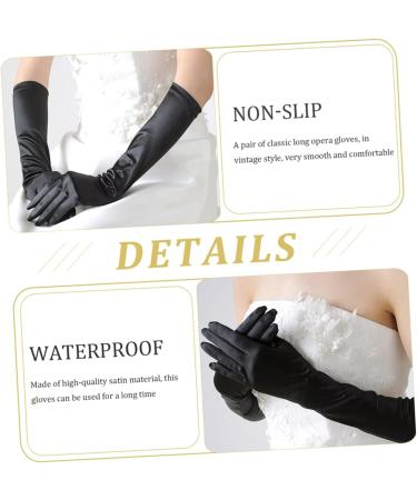 Beavorty 6 Pairs long gloves women costume bridal dance gloves elbow length gloves decorative gloves satin finger gloves mittens opera performance gloves spandex portable Miss clothing - Buy Online on GoSupps.com
