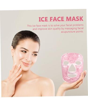 SHERCHPRY Warm Face Mask for Women Full Face Gel Mask for Relaxation Wrinkle Reduction Pink Color - Buy Online on GoSupps.com