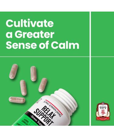 JUNG KWAN JANG Relax with Valerian Root (1,000mg) and American Ginseng (143mg) for Relaxation Support and Better Sleep, 60 Herbal Capsules for Men and Women RELAX SUPPORT with valerian - Buy Online on GoSupps.com