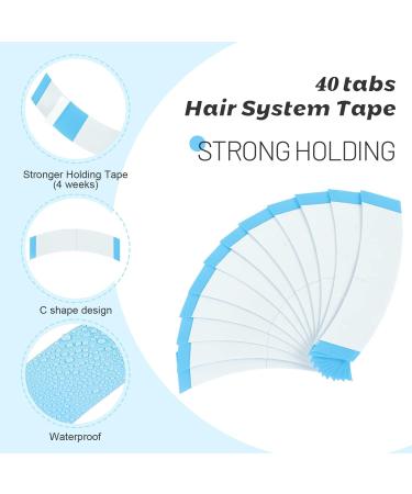 VEGALILY Double Sided Wig Tape 20Pcs Strong Adhesive Hair Tapes for Lace Wigs & Extensions - Buy Online on GoSupps.com
