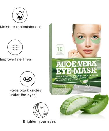 Aloe Vera Eye Patches - Under Eye Patches - Eye Masks for Puffy Eyes - Under Eye Masks - Eye Patches Skincare - Eye Bags Remover and Anti Wrinkle - Eye Care for Woman and Man - 20 Pairs - Buy Online on GoSupps.com