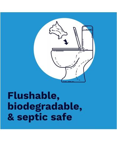 Hemorrhoid Wipes with Witch Hazel Flushable Biodegradable and Septic Safe - 180 Count - Buy Online on GoSupps.com