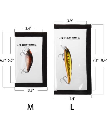 KastKing Fishing Lure Wraps - 4 Pack Medium Size Lure Covers | Saltwater Resistant Gear | Durable Clear PVC | Protects Fishing Hooks | Easy Lure Visibility - Buy Online on GoSupps.com