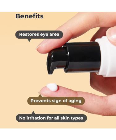 Advanced Snail Peptide Eye Cream Snail Eye Cream Anti Aging & Wrinkle Under Eye Cream For Dark Circles And Puffy Eyes Eye Moisturiser Brighten Smooth (1) - Buy Online on GoSupps.com
