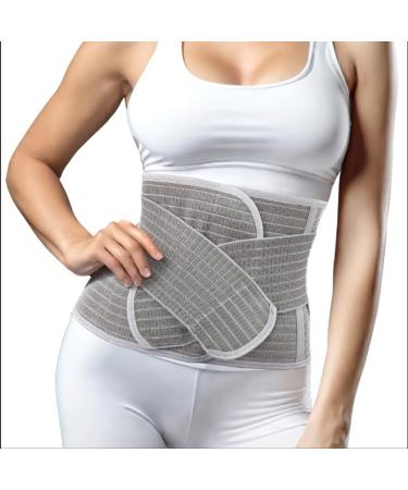 Postpartum Belly Band Tummy Control Shapewear Women Waist Recovery Binder Support Belt Girdle Bamboo Charcoal Fiber (M) Medium