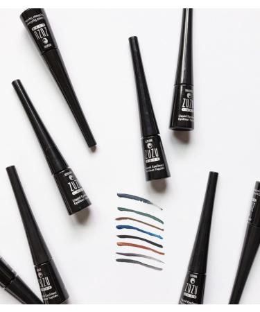 ZUZU LUXE Precision Liquid Liner (Azure Blue/Shimmer) - Fine Tip, Quick-Drying, Water-Resistant - 0.1 oz - Paraben-Free, Vegan, Gluten-Free, Cruelty-Free - Natural Formula - Buy Online on GoSupps.com