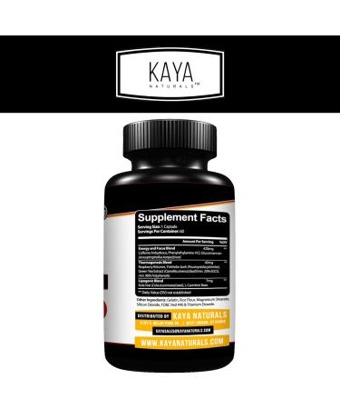 Kaya Naturals Oxy Burn - Powerful Thermogenic Weight Loss Pills for Women & Men - Appetite Suppressant, Metabolism Booster, Natural Energy Boost - 60 Count - Buy Online on GoSupps.com
