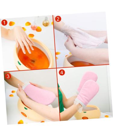 minkissy 4 Pairs Cloth Gloves Booties Paraffin Wax Bath Mitts Hand Treatment Gloves Bath Treatment Mitt Glove Paraffin Wax Warmer for Hands and Feet Wax Bath Mittens Accessories Simple M As Shown - Buy Online on GoSupps.com
