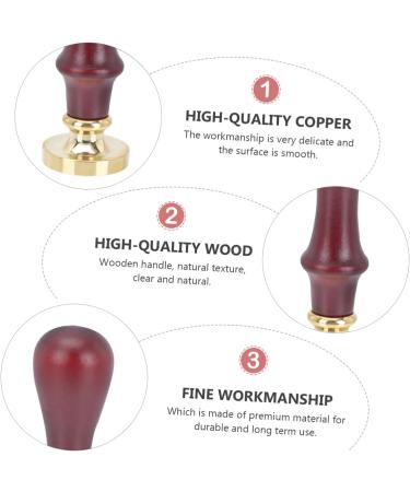 HAPINARY 1pc Dispensing Plate Tool Cosmetic Pressing Stamper Wax Seal Stamp Head Copper Copper Head 1 count (Pack of 1) Brown - Buy Online on GoSupps.com