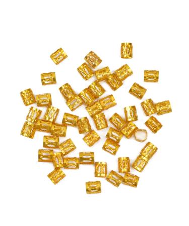 Dreadlocks Beads 50-Count Gold Aluminum Metal Cuffs for Women and Girls - Hair Braiding Accessories - Buy Online on GoSupps.com
