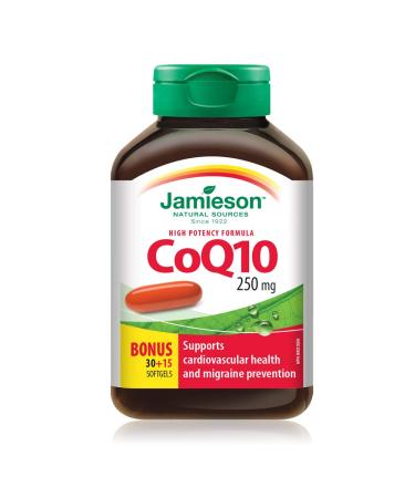Jamieson CoQ10 250mg High Potency 30+15Sgels