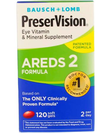 Bausch + Lomb PreserVision AREDS 2 Formula Eye Vitamin & Mineral Supplement - 120 Softgels | 120 Count - Buy Online on GoSupps.com