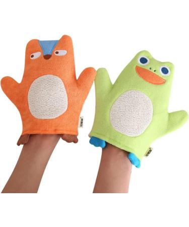 FRCOLOR 4pcs Bath Towels & Sponges - Exfoliating Kids Shower Tools Cotton Bath Supplies for Baby & Travel - Buy Online on GoSupps.com