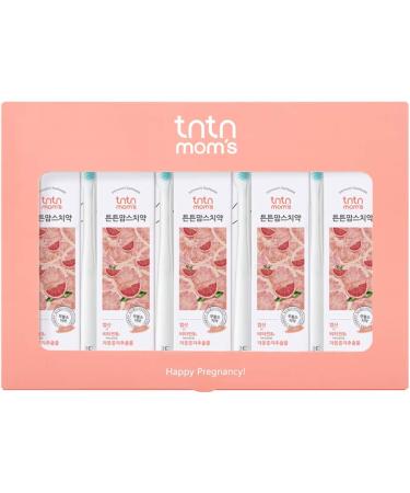 TNTN MOM'S - Pregnancy Toothpaste & Toothbrush Set (5ea) | SLS & Fluoride Free, Grapefruit Scent | Morning Sickness Relief - Buy Online on GoSupps.com