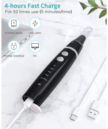Wagner Stern Teeth Whitening Kit | Plaque Remover with 5 Modes | Stain Removal Tool for Dental Care | 2 Heads Included - Buy Online on GoSupps.com