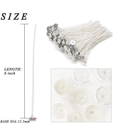 EricX Light 100 Piece Pre-Waxed Cotton Candle Wick for DIY Candle Making - Buy Online on GoSupps.com