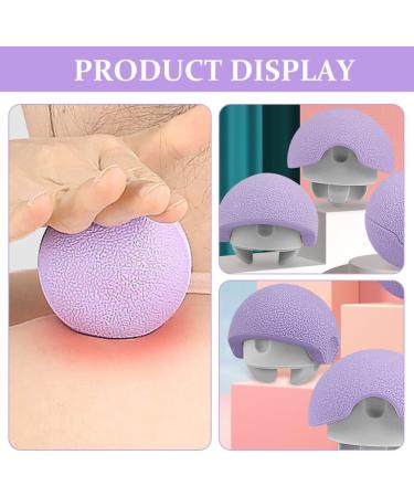 Iplusmile 3-in-1 Massage Ball - Muscle Massager Scooter & Voltage Massager Tool - TPE Fitness Violet Neck & Fascia Relief - Buy Online on GoSupps.com