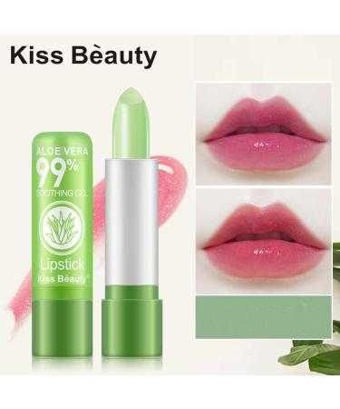 LZPCarra Moisturising Discolouration Waterproof Aliin Temperature Lip Balm Long Lipstick Butter (Green One Size) 1 count (Pack of 1) Green - Buy Online on GoSupps.com