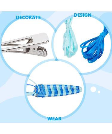 FREEBLOSS 12 Set DIY Ribbon Barette Kit Braided Grosgrain Ribbon Barrette Set Drop Shaped DIY Hair Clips Kit Retro Ribbon Barrettes Making Kit Ribbon Hair Accessories for Girls Instructions Included - Buy Online on GoSupps.com