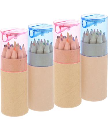 Lurrose 48pcs Short Drawing Pencil Multicolor Child Birthday Present As Shown 8.5X1CM