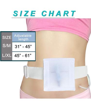 Breathable PD Belt for Peritoneal Dialysis | G Tube Holder & Covers | Gastrostomy Supplies for Adults | Large/X-Large (45-61 Inch) White - Buy Online on GoSupps.com