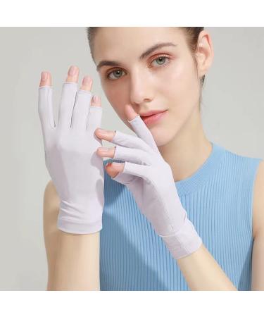 COOSLIM Anti UV Gloves for Gel Nail Lamp Uv Shield Glove for Women UPF50+ Protection Gloves for Manicures Black - Buy Online on GoSupps.com