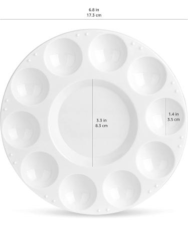 Amazon Basics Round Paint Tray Palettes White - Set of 15 - Buy Online on GoSupps.com