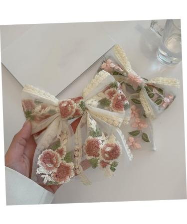 FRCOLOR Embroidered Butterfly Hair Clip Decorative Hair Clips Women's Hair Clips French Hair Clip Hair Clips for Bows Big Hair Bow Women Hair Clips Bride Bow Barrette Back Hair Bow Big Bow - Buy Online on GoSupps.com