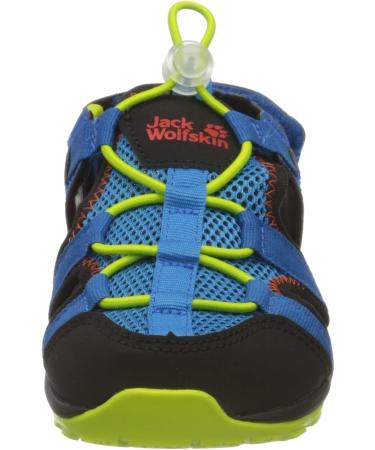 Jack Wolfskin Unisex Kids Outdoor Action Sandal K - Trekking & Hiking Sandals 30 EU Blue Lime | International Shipping Available - Buy Online on GoSupps.com