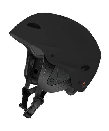 Vihir Adult Water Sports Helmet with Ears - Adjustable Helmet,Perfect for Kayaking, Boating,Surfing black M 21.3-23.2 inches(54cm-59cm)