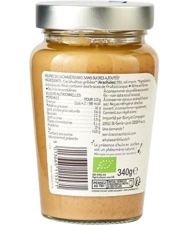 Whole Earth Beurre de Cacahu tes Cr meux Bio - Source de prot ines - Sans Huile de Palme et Sans Sucres Ajout s - 1 pot 340 g - Buy Online on GoSupps.com