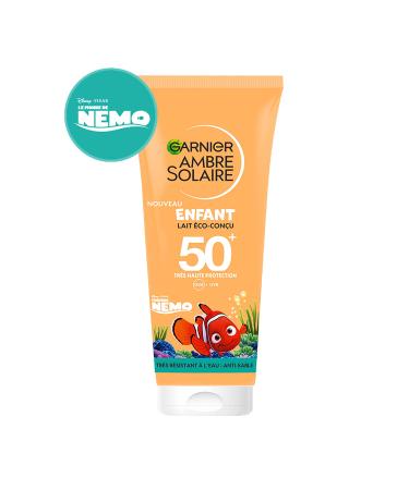 Garnier GARNIER Ambre Solaire - Protective Milk for Children SPF 50+ Protects Against UVA & UVB - Water Resistant & Sand Resistant - Natural Aloe Vera - Vegan & Cruelty Free - Face & Body - 100 ml