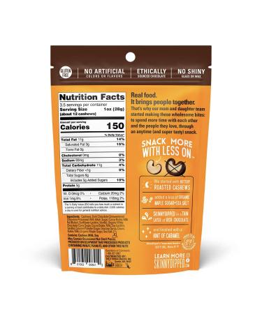 SkinnyDipped Skinny Dipped Cashews Dark Chocolate Salted Caramel 3.5 oz (99g) - Buy Online on GoSupps.com