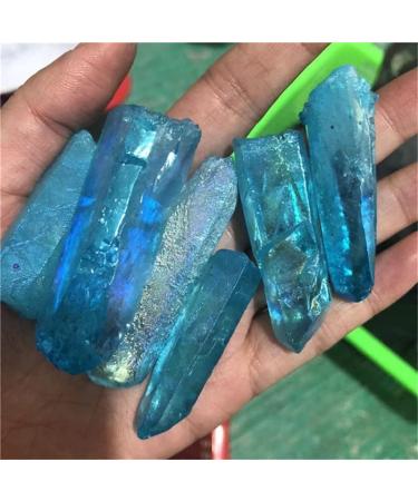 Natural Crystal Rough Natural Blue Aura Clear Quartz Raw Specimen Crystal Stone for Home Decoration - Stones - - (Color: Pink Size: 40-70mm) - Buy Online on GoSupps.com