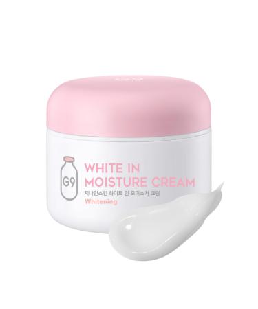 G9SKIN White In Moisture Cream - Milky Pudding Texture Face & Body Moisturizing Cream for Dry Dull Skin 100g/3.52oz