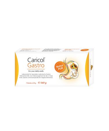 Caricol Gastro |100% natural product |Support for the gastric mucosa |With the power of Papaya & Biotin |With Papain |7 sticks of 20g papaya 140 ml (1 Pack)