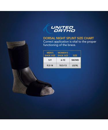 Buy United Ortho 12065 Dorsal Night Splint for Plantar Fasciitis - Small/Medium | International Shipping Available - Buy Online on GoSupps.com