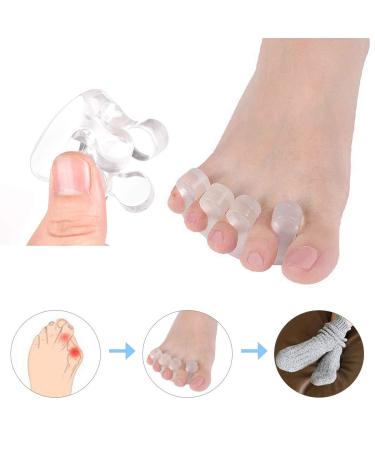 Soft Gel Metatarsal Cushion Toe Separators for Bunion Pain Relief - 2 Pairs - Buy Online on GoSupps.com