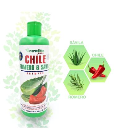 Chili Rosemary Aloe Vera Shampoo NO SALT - 32.13 fl oz | 50% More Keratin & Eucalyptus | Best Hair Care for Healthy Scalp - Buy Online on GoSupps.com
