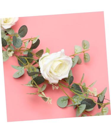 TOPBATHY 3pcs Peony Decorate Camera Insert Home Decoration Mirror Decor Wings Decoration Fake Rattan Camellia Money Leaf Household Decor White Rose Ornaments Wall Decor Eucalyptus Rose Vine As Shownx3pcs 195*9*6cmx3pcs - Buy Online on GoSupps.com